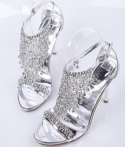 gold silver dance shoes crystal diamond wedding shoes shoes women high heel size 33 to 40, Black
gold silver dance shoes crystal diamond wedding shoes shoes women high heel size 33 to 40, Black