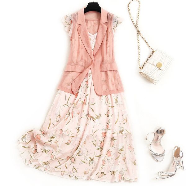 2020 womens 2 pieces sets strap chiffon dress two pieces sets female pocket suits office ladies jacket blazers 2 piece outfit, White
2020 womens 2 pieces sets strap chiffon dress two pieces sets female pocket suits office ladies jacket blazers 2 piece outfit, White