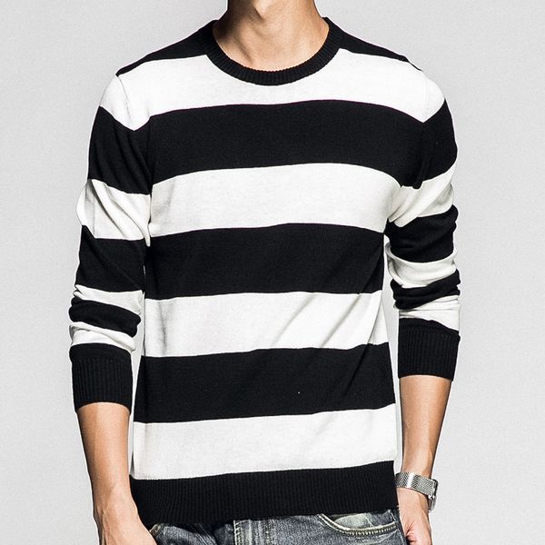 striped cotton sweater men long sleeve pullovers knitted o neck pull homme men autumn clothes 3xl knittwear coats, White;black
striped cotton sweater men long sleeve pullovers knitted o neck pull homme men autumn clothes 3xl knittwear coats, White;black