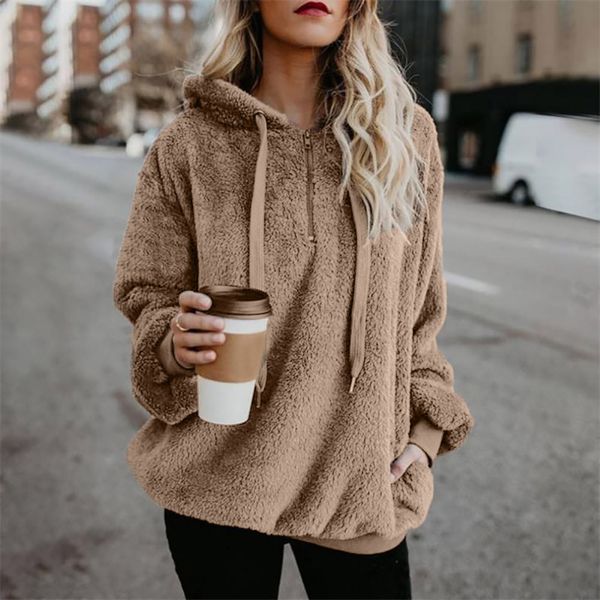 women fleece hoodies 2019 long sleeve hooded pullover sweatshirt autumn winter warm zipper pocket fur coat plus size s-5xl, Black
women fleece hoodies 2019 long sleeve hooded pullover sweatshirt autumn winter warm zipper pocket fur coat plus size s-5xl, Black