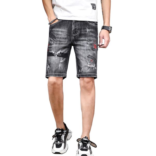 moruancle fashion mens ripped short jeans with holes hi street destroyed denim shorts with embroidery distressed shorts, Blue
moruancle fashion mens ripped short jeans with holes hi street destroyed denim shorts with embroidery distressed shorts, Blue