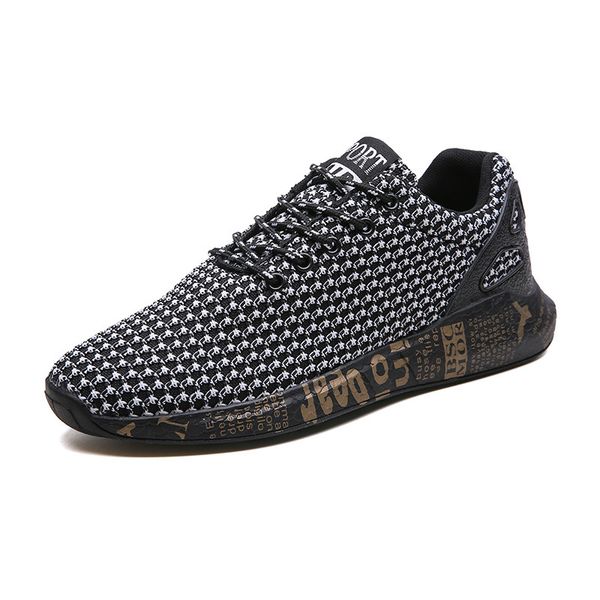 2019 spring and summer new breathable mesh men shoes trend wild casual shoes flying woven sports shoes, Black
2019 spring and summer new breathable mesh men shoes trend wild casual shoes flying woven sports shoes, Black