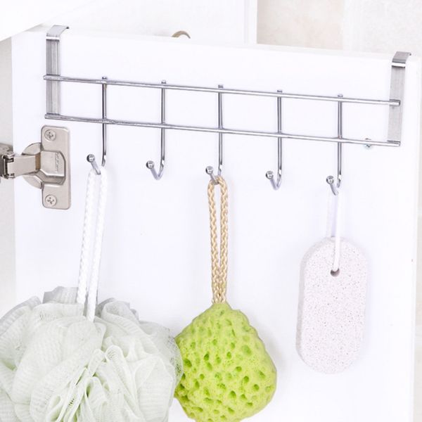 stainless steel 5 hook household thickening door hook no trace nail-thickening kitchen storage organizer
stainless steel 5 hook household thickening door hook no trace nail-thickening kitchen storage organizer