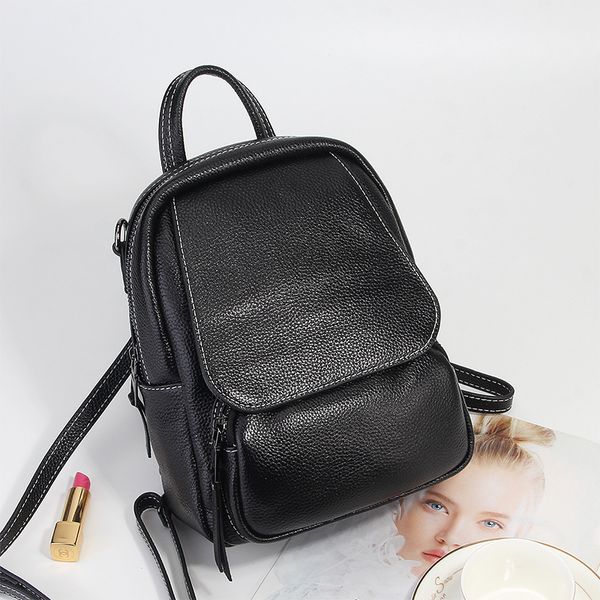 2020 new leather fashion first layer cowhide backpack multifunctional travel backpack school bag