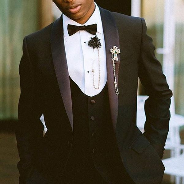 black wedding groom tuxedos for men suit three piece shawl lapel blazer jacket vest pants formal suits latest style, Black;gray
black wedding groom tuxedos for men suit three piece shawl lapel blazer jacket vest pants formal suits latest style, Black;gray