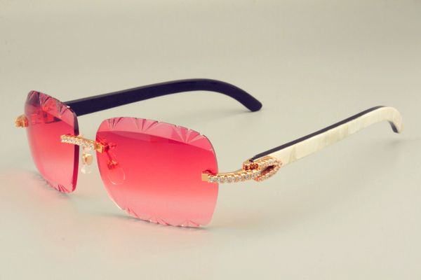 2019 new selling natural mixed horn sunglasses, unique design diamond sunglasses 8300765 engraved pattern lens size: 56-18-140mm, White;black
2019 new selling natural mixed horn sunglasses, unique design diamond sunglasses 8300765 engraved pattern lens size: 56-18-140mm, White;black