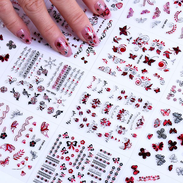 new nail stickers watermark nail decals fashion and beautiful flower stickers rose flower decals accessories n00, Black
new nail stickers watermark nail decals fashion and beautiful flower stickers rose flower decals accessories n00, Black