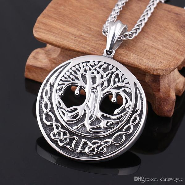 jewellery pendants vintage tree of life silver black chain necklace stainless steel round casting pendant for women and men mp83
jewellery pendants vintage tree of life silver black chain necklace stainless steel round casting pendant for women and men mp83