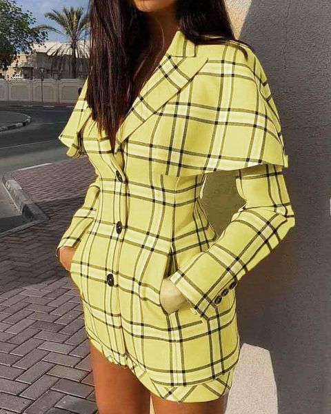 женское дизайнерское платье лацкан с длинным рукавом клетчатое платье костюм короткая юбка, Black;gray
женское дизайнерское платье лацкан с длинным рукавом клетчатое платье костюм короткая юбка, Black;gray