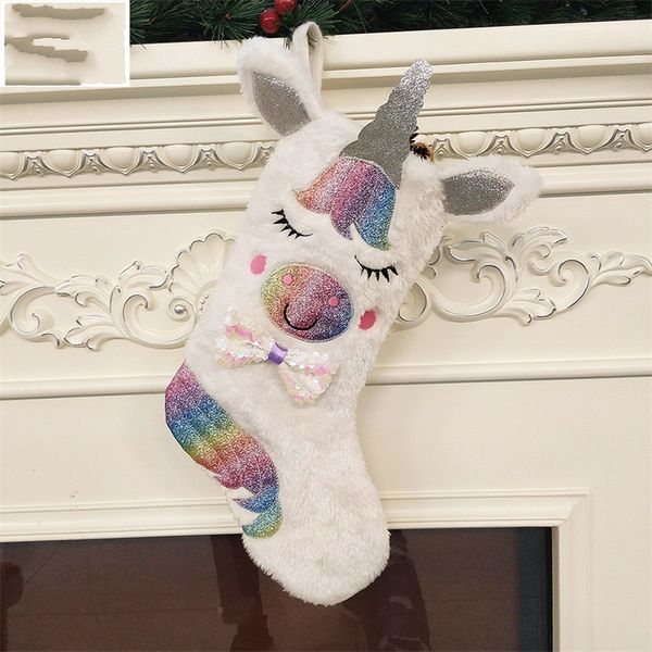 sequins unicorn large christmas stocking decorations colour cloth pendant opp packing gift bag fashion with various pattern 15 8jf j1
sequins unicorn large christmas stocking decorations colour cloth pendant opp packing gift bag fashion with various pattern 15 8jf j1