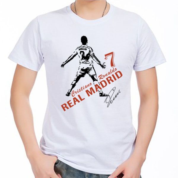 men's short sleeve t-shirt cr7 karim benzema gareth bale madrid spain 100% cotton tshirt jersey fan, White;black
men's short sleeve t-shirt cr7 karim benzema gareth bale madrid spain 100% cotton tshirt jersey fan, White;black