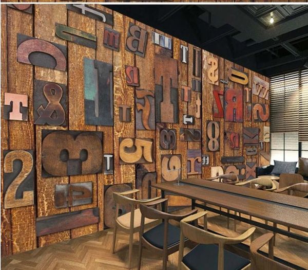 custom wallpapers 3d murals wallpaper for living room vintage alphabet ktv bar tv background wall painting
custom wallpapers 3d murals wallpaper for living room vintage alphabet ktv bar tv background wall painting