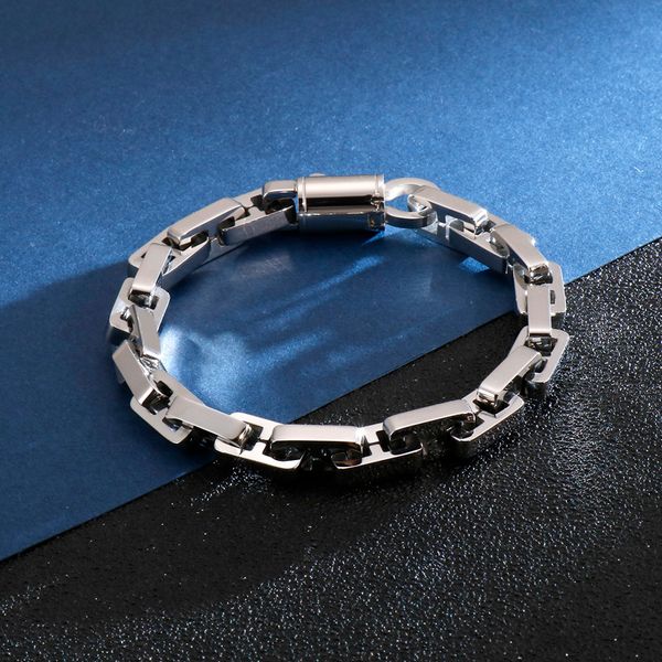 jewelry for mens women boys 316l stainless steel huge solid collarbone long box chain bracelet bangle 8mm 8.8'', Black
jewelry for mens women boys 316l stainless steel huge solid collarbone long box chain bracelet bangle 8mm 8.8'', Black