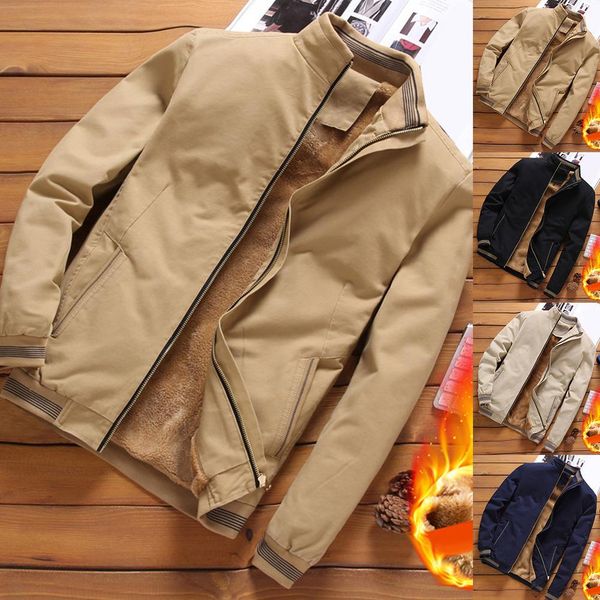 2020 plus size men winter stand collar zipper pockets fleece lined woolen warm jacket men's wool jacket luxurious brand clothing, Black
2020 plus size men winter stand collar zipper pockets fleece lined woolen warm jacket men's wool jacket luxurious brand clothing, Black