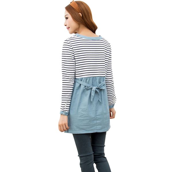 fashion spring maternity clothes patchwork long sleeve nursing t-shirts for pregnant women striped casual breastfeeding, White
fashion spring maternity clothes patchwork long sleeve nursing t-shirts for pregnant women striped casual breastfeeding, White