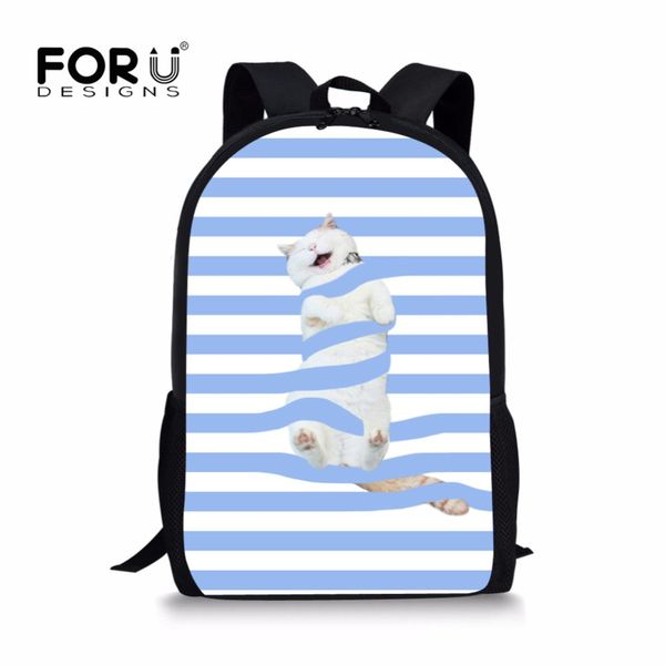 forudesigns 3d printing blue striped cat children school bags for teenagers girls boys orthopedic backpack satchel kids book bag
forudesigns 3d printing blue striped cat children school bags for teenagers girls boys orthopedic backpack satchel kids book bag