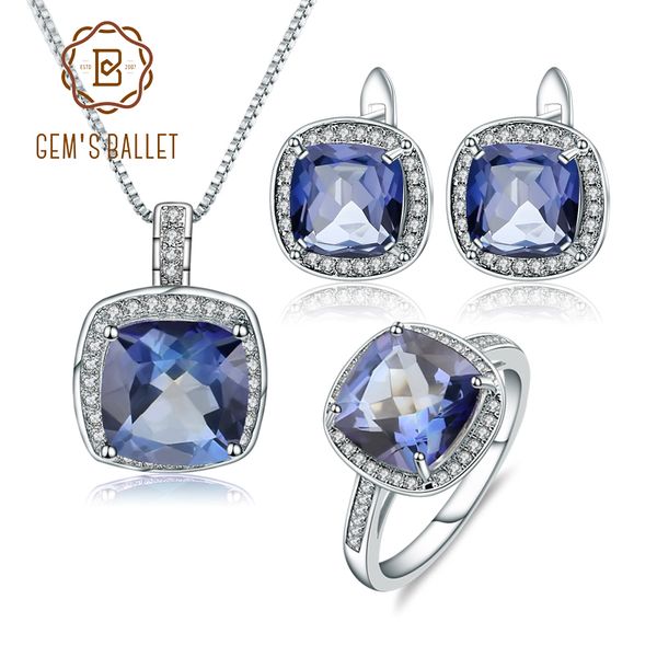 gem's ballet 925 sterling silver necklace earrings ring set natural iolite blue mystic quartz jewelry set for women fine jewelry, Black
gem's ballet 925 sterling silver necklace earrings ring set natural iolite blue mystic quartz jewelry set for women fine jewelry, Black