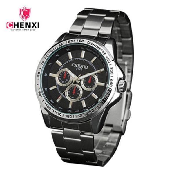 chenxi brand fashion men's quartz watch men sport watches stainless steel 30m waterproof male luminous wristwatch clock, Slivery;brown 
chenxi brand fashion men's quartz watch men sport watches stainless steel 30m waterproof male luminous wristwatch clock, Slivery;brown