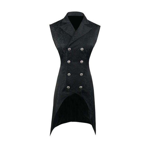 men's vests nice men vintage gothic long blazers vest party male coat double breasted steampunk retro tuxedo sleevelss waistcoats, Black;white
men's vests nice men vintage gothic long blazers vest party male coat double breasted steampunk retro tuxedo sleevelss waistcoats, Black;white