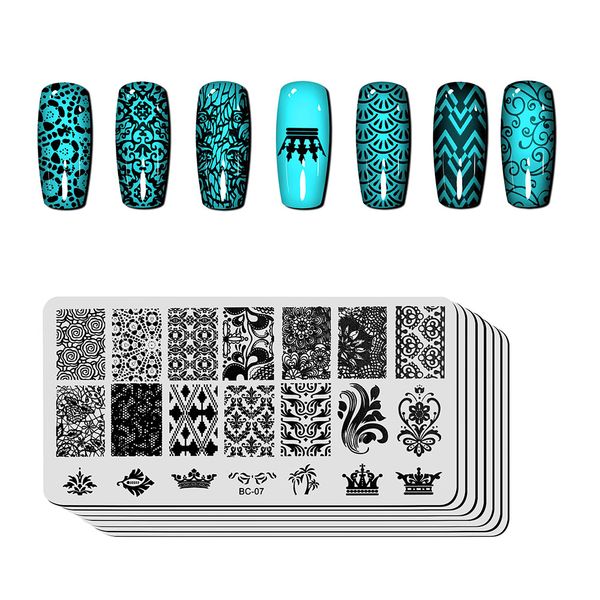 nail stamping plates lace flower animal pattern nail art stamp stamping template image plate stencil nails tool, White
nail stamping plates lace flower animal pattern nail art stamp stamping template image plate stencil nails tool, White