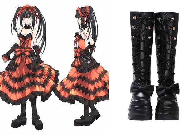 new anime date a live tokisaki kurumi cosplay shoes lolita black boots womens girls halloween high boots pu leather of high quality, Silver
new anime date a live tokisaki kurumi cosplay shoes lolita black boots womens girls halloween high boots pu leather of high quality, Silver