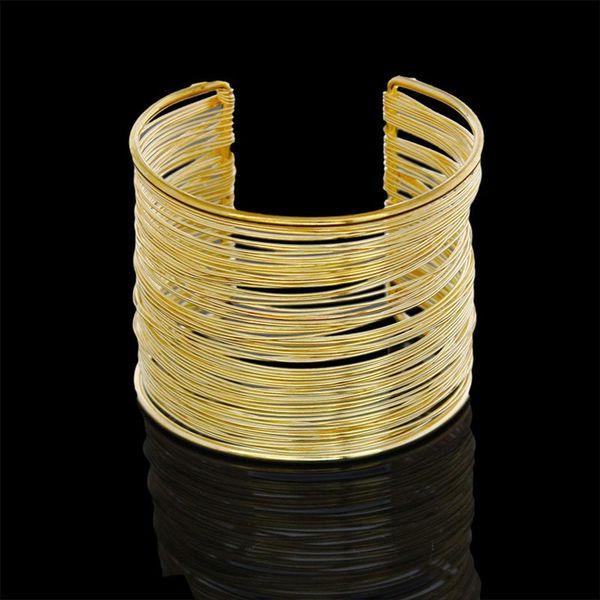 new alloy multi-strand wire cuff design c shaped bracelets open bangle bracelet 43g fashion casual, Black
new alloy multi-strand wire cuff design c shaped bracelets open bangle bracelet 43g fashion casual, Black