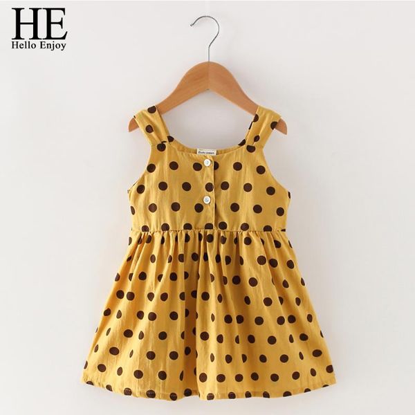 girl's dresses he hello enjoy baby girl 2021 summer toddler kids polka dot princess casual party children clothes, Red;yellow
girl's dresses he hello enjoy baby girl 2021 summer toddler kids polka dot princess casual party children clothes, Red;yellow
