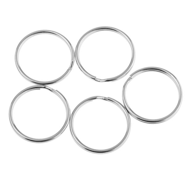 300 piece solid iron metal key ring round split vintage punk keychain connector 25mm diameter, Silver
300 piece solid iron metal key ring round split vintage punk keychain connector 25mm diameter, Silver