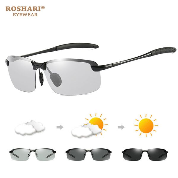 roshari a80 pchromic polarized sunglasses men discoloration goggles male alloy eyewear anti glare driving glasses t200619, White;black
roshari a80 pchromic polarized sunglasses men discoloration goggles male alloy eyewear anti glare driving glasses t200619, White;black