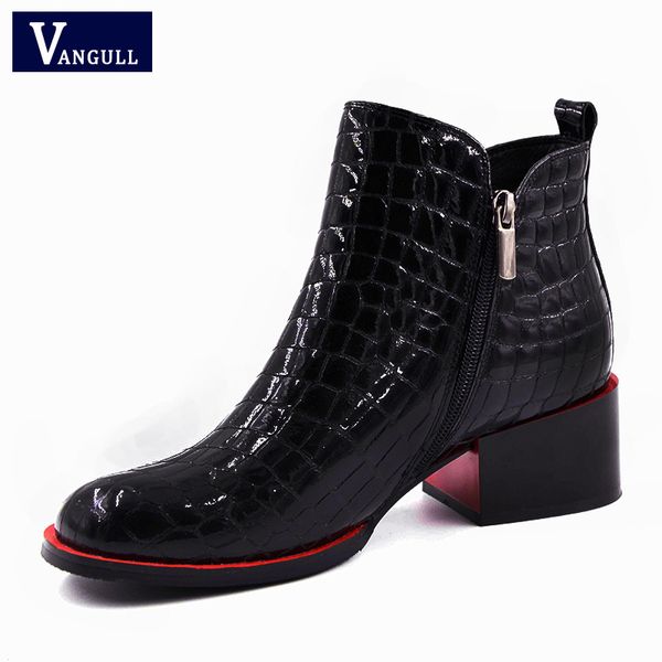 vangull women boots 2018 new fashion shoes woman genuine leather black ankle boots winter warm wool snow square heel
vangull women boots 2018 new fashion shoes woman genuine leather black ankle boots winter warm wool snow square heel