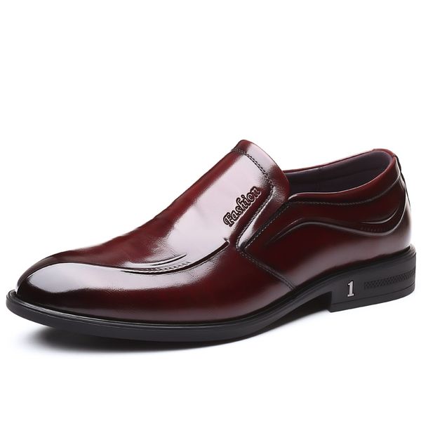 men genuine leather business shoes formal dress wedding flat shoes slip on leather loafers formal wedding party breathable, Black
men genuine leather business shoes formal dress wedding flat shoes slip on leather loafers formal wedding party breathable, Black