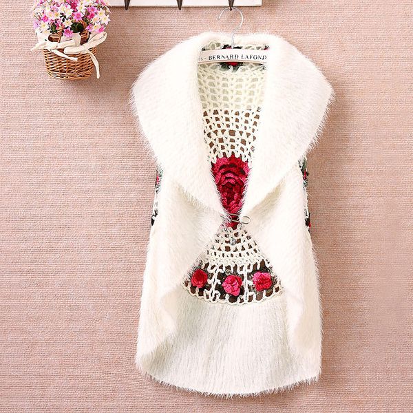 new fashion autumn winter women's crochet cape vest sweater outerwear casual cardigan women sweater 1210, White
new fashion autumn winter women's crochet cape vest sweater outerwear casual cardigan women sweater 1210, White
