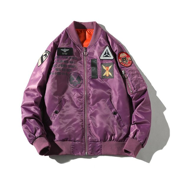 street hip hop jacket embroidery baseball uniform men women spring and autumn new bomber jacket designs ma-1 flight pilot air force coat, Black;brown
street hip hop jacket embroidery baseball uniform men women spring and autumn new bomber jacket designs ma-1 flight pilot air force coat, Black;brown