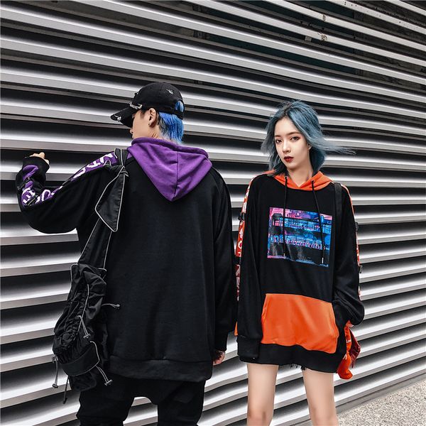 couple clothes men streetwear hip hop loose casual hooded sweatshirts coat male women high street fashion splice print hoodie, Black
couple clothes men streetwear hip hop loose casual hooded sweatshirts coat male women high street fashion splice print hoodie, Black