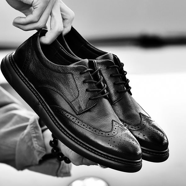 mycolen genuine leather men brogues brand designers bullock carving dress shoes men black round toe lace-up office shoes
mycolen genuine leather men brogues brand designers bullock carving dress shoes men black round toe lace-up office shoes
