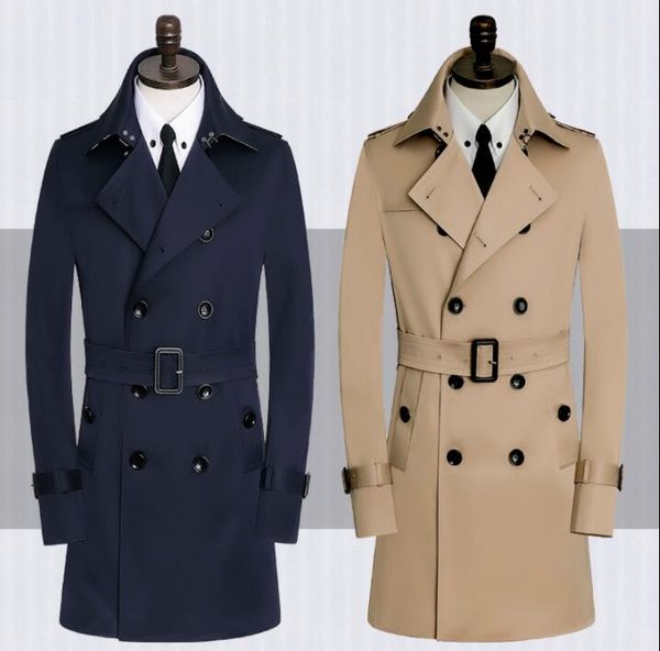2019 spring autumn new designer mens trench coats man belt coat men clothes slim fit overcoat long sleeve blue khaki plus size, Tan;black
2019 spring autumn new designer mens trench coats man belt coat men clothes slim fit overcoat long sleeve blue khaki plus size, Tan;black