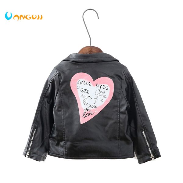 2017 autumn winter children pu jacket, 2-7 year old girl fashion love, lapel leather motorcycle leather jacket, Blue;gray
2017 autumn winter children pu jacket, 2-7 year old girl fashion love, lapel leather motorcycle leather jacket, Blue;gray