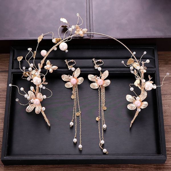 gold butterfly pearl women headband ear clip tassel earring bride wedding hair accessories tiara bridal headpiece jewelry set sl, Slivery;golden
gold butterfly pearl women headband ear clip tassel earring bride wedding hair accessories tiara bridal headpiece jewelry set sl, Slivery;golden