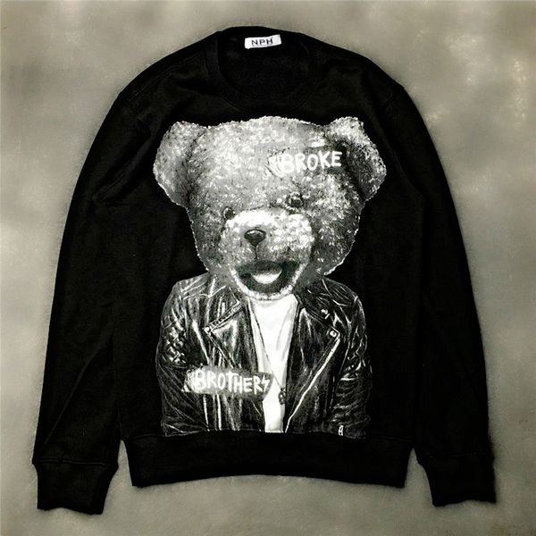 mens designer hoodies givh10 new fashion brand luxury cartoon bear printed garments around graffiti animals, Black
mens designer hoodies givh10 new fashion brand luxury cartoon bear printed garments around graffiti animals, Black