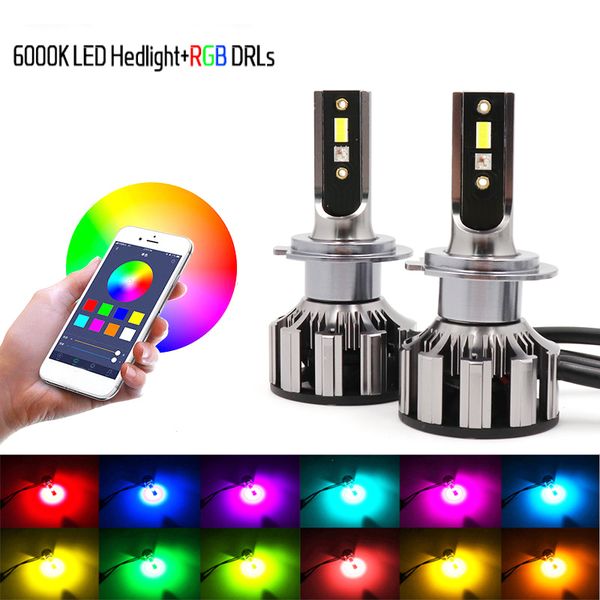 new h7 led rgb headlight app bluetooth control multi colors led bulbs h1 h4 h8 h9 h11 9005 9006
new h7 led rgb headlight app bluetooth control multi colors led bulbs h1 h4 h8 h9 h11 9005 9006