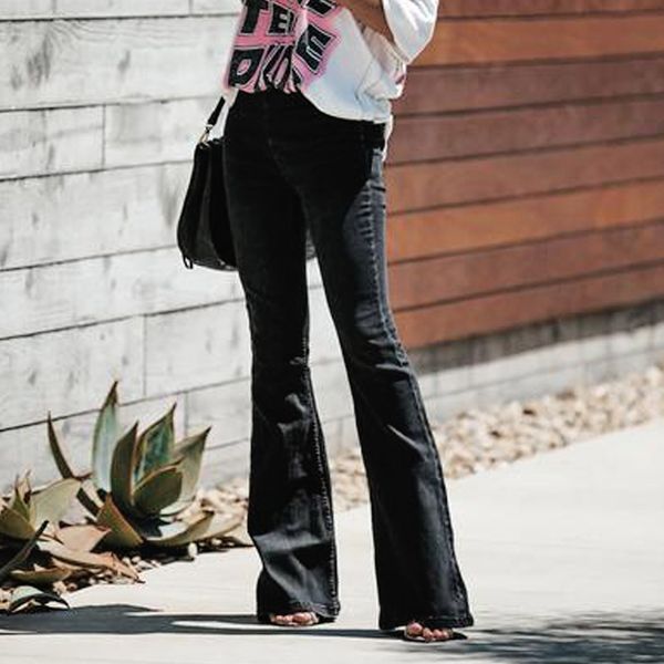 stylish women wide leg jeans skinny slim flare pants autumn bottoms office lady high waist long trousers wild denim pant, Blue
stylish women wide leg jeans skinny slim flare pants autumn bottoms office lady high waist long trousers wild denim pant, Blue