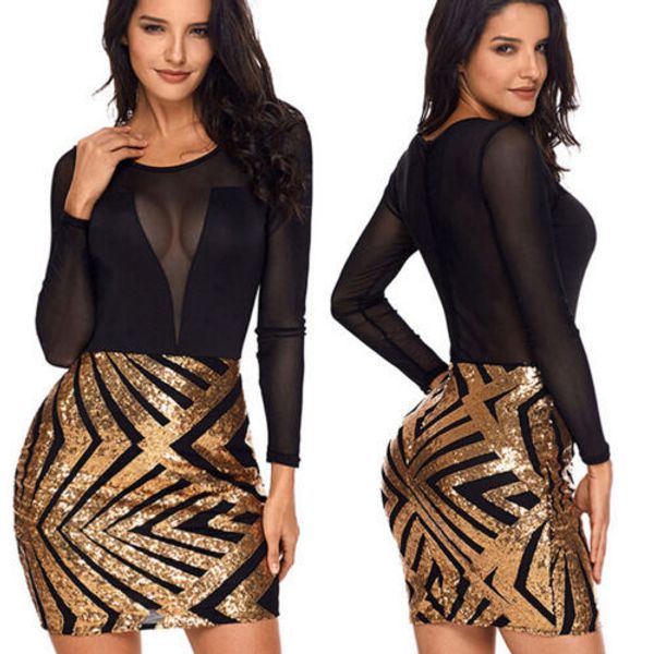 evening party dresses women dress o-neck bandage clubwear chic bodycon long sleeve casual mesh patchwork mini short dress, Black;gray
evening party dresses women dress o-neck bandage clubwear chic bodycon long sleeve casual mesh patchwork mini short dress, Black;gray
