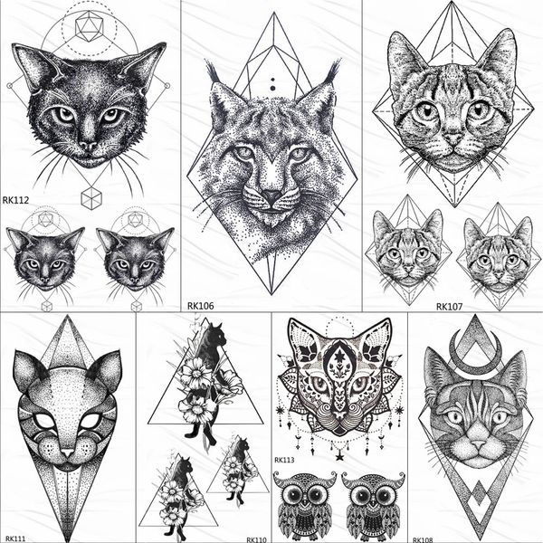 ommgo geometric cat line temporary tattoos sticker diamond black small custom tattoo diy body art wrist fake tatoos women men
ommgo geometric cat line temporary tattoos sticker diamond black small custom tattoo diy body art wrist fake tatoos women men