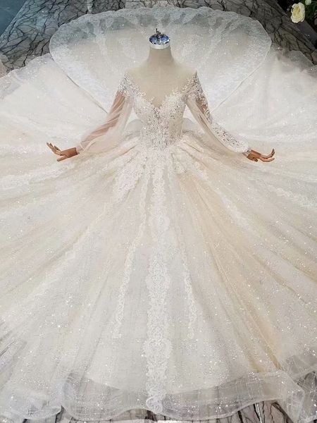 luxury beads crystal ball gown wedding dress abaric dubai long sleeves illusion neck 3d flowers vestidos de novia bridal gowns 2020, White
luxury beads crystal ball gown wedding dress abaric dubai long sleeves illusion neck 3d flowers vestidos de novia bridal gowns 2020, White
