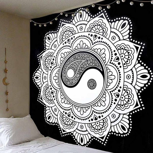 white black ying yang mandala tapestry wall hanging bedspread home decor boho hippy decorative hippie tapestry carpet
white black ying yang mandala tapestry wall hanging bedspread home decor boho hippy decorative hippie tapestry carpet