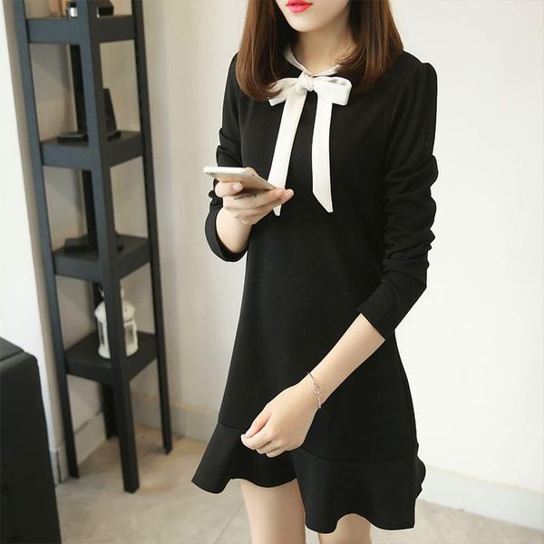 2017 new fashion summer womens casual straight dress solid full long regular sleeves above knee o-neck dresses for women, Black;gray
2017 new fashion summer womens casual straight dress solid full long regular sleeves above knee o-neck dresses for women, Black;gray