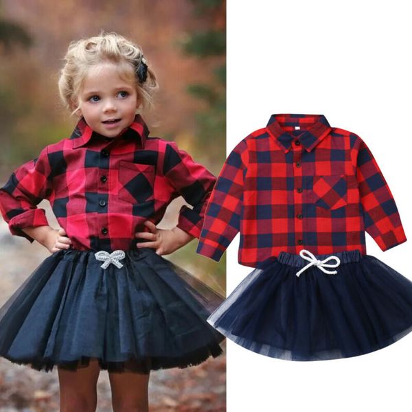 2pcs toddler baby girls outfit plaid long sleeve shirt button down + tulle skirt tutu dress christmas outfits set 0-4months, White
2pcs toddler baby girls outfit plaid long sleeve shirt button down + tulle skirt tutu dress christmas outfits set 0-4months, White