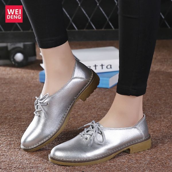 weideng genuine leather women flats casual shoes lace up leisure moccasins sapatos femininos fashion sapatilhas gold silver, Black
weideng genuine leather women flats casual shoes lace up leisure moccasins sapatos femininos fashion sapatilhas gold silver, Black