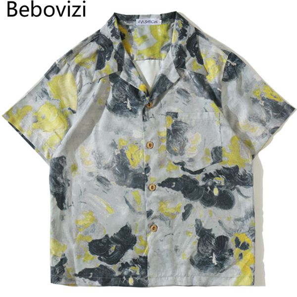 men's casual shirts bebovizi fashion korean men women hawaiian trend streetwear hip hop shirt harajuku short sleeve clothes, White;black
men's casual shirts bebovizi fashion korean men women hawaiian trend streetwear hip hop shirt harajuku short sleeve clothes, White;black