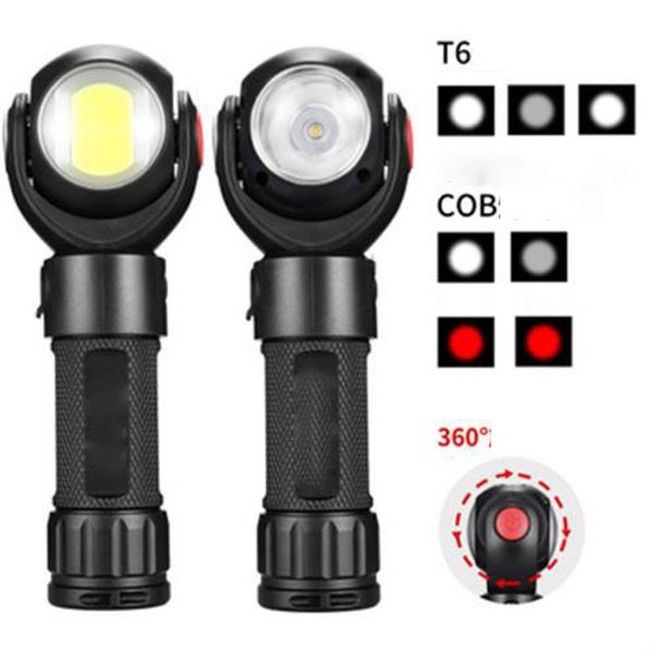 2020 new 360 ° rotating usb rechargeable led strong flashlight with magnet cob work light portable lighting
2020 new 360 ° rotating usb rechargeable led strong flashlight with magnet cob work light portable lighting